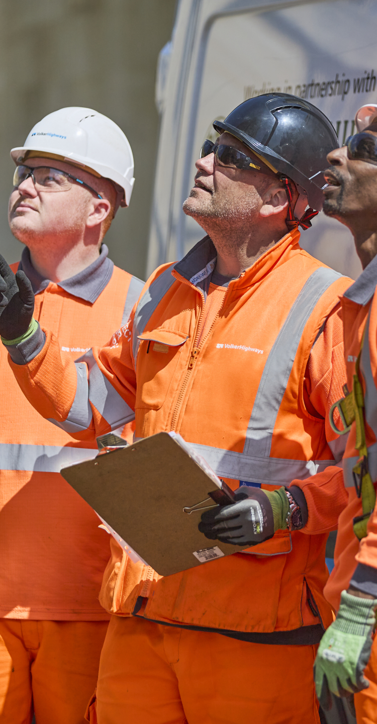 People pointing